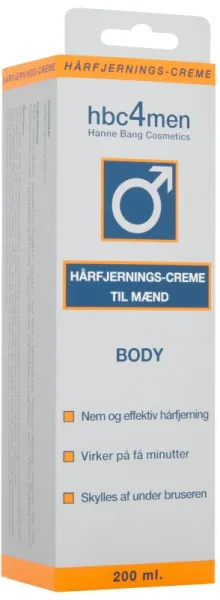 Hanne Bang Hbc4men Haarentfernungscreme für Männer 200 ml
