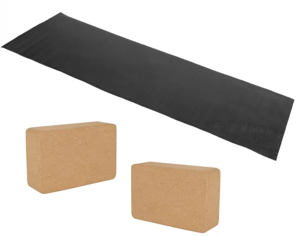 Odin Angebot Yogamatte + 2 Kork-Yogablöcke
